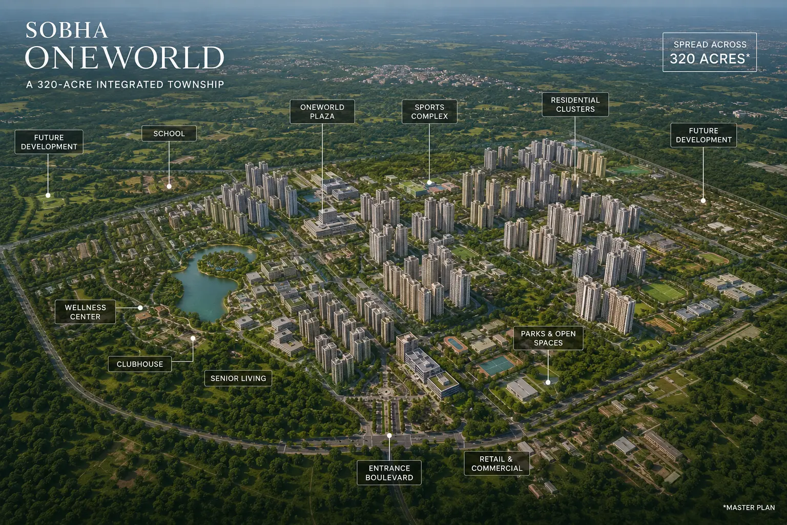 SOBHA OneWorld – Premium integrated township on Old Madras Road, Hoskote, Bangalore