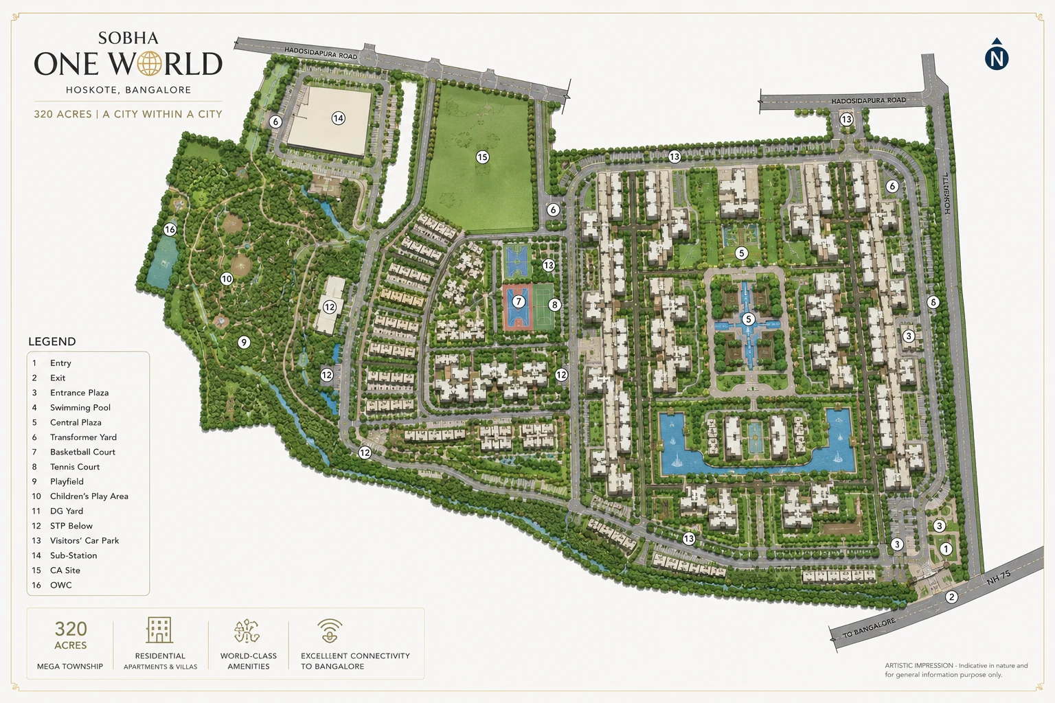 SOBHA OneWorld master plan